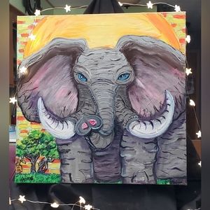 20x20 Original Acrylic Painting "Wisdom Watches"